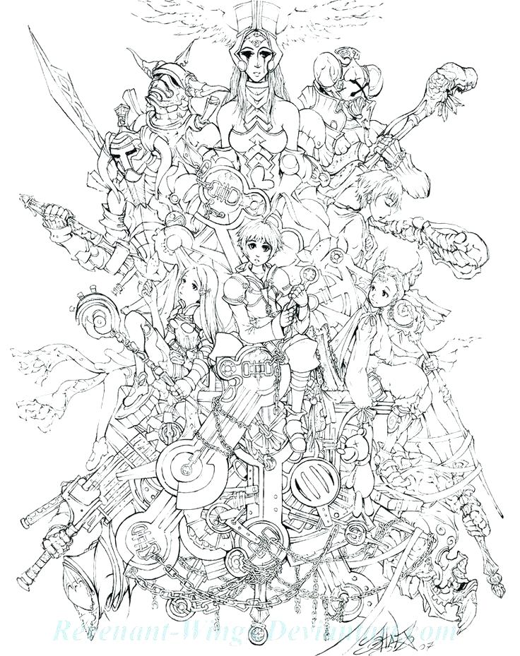 736x929 Final Fantasy Coloring Pages This Is Fantasy Coloring Pages Images