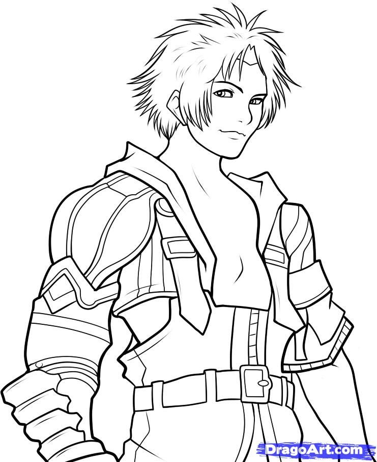 741x906 Final Fantasy Coloriage Print Club Final Fantasy