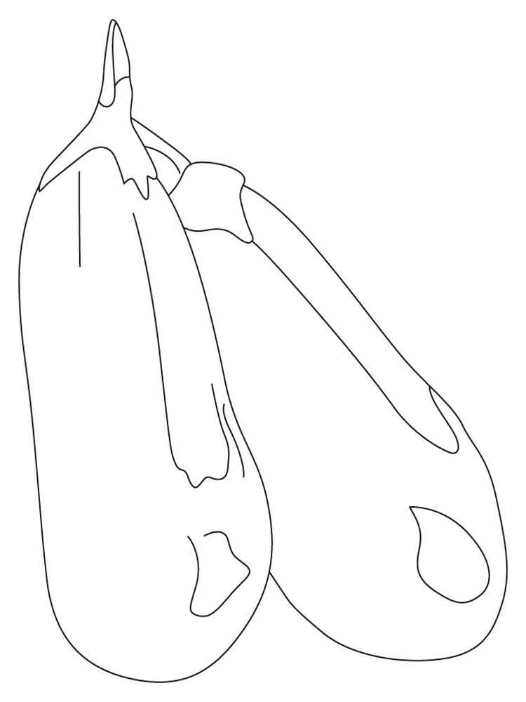 750x1000 Eggplant Coloring Pages. Download And Print Eggplant Coloring Pages
