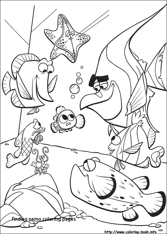 Nemo Coloring Pages Coloring Pages Free Online Finding Nemo 567x794 Nemo Coloring Pages Coloring Pages Free Online Finding Nemo