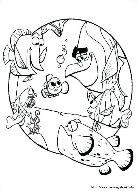 567x794 Finding Nemo Coloring Pages Finding Coloring Pages Finding