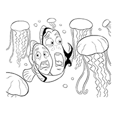 230x230 40 Finding Nemo Coloring Pages