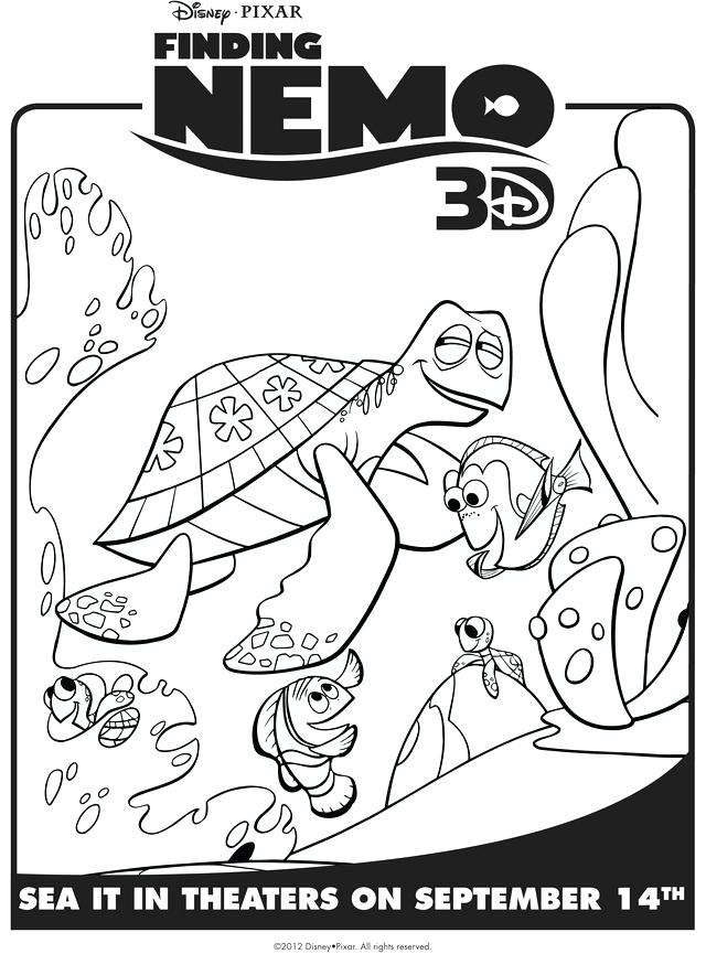 Finding Nemo Coloring Pages Finding Marlin Dory Crush Free 640x865 Finding Nemo Coloring Pages Finding Marlin Dory Crush Free