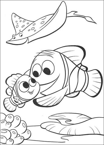 Marlin Is Finding Nemo Coloring Page Finding Nemo Amp Finding Dory 343x480 Marlin Is Finding Nemo Coloring Page Finding Nemo Amp Finding Dory