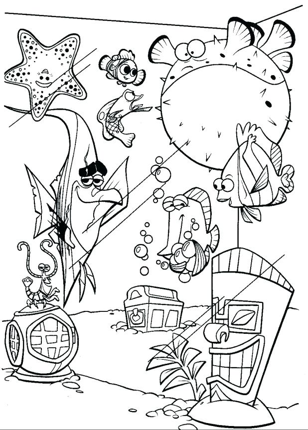 Nemo Printable Coloring Pages Finding Coloring Pages And Fish Tank 618x863 Nemo Printable Coloring Pages Finding Coloring Pages And Fish Tank