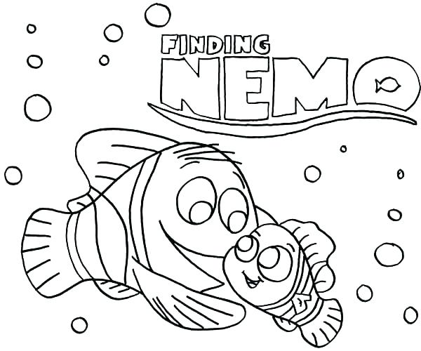 Finding Nemo Color Pages 600x500 Finding Nemo Color Pages