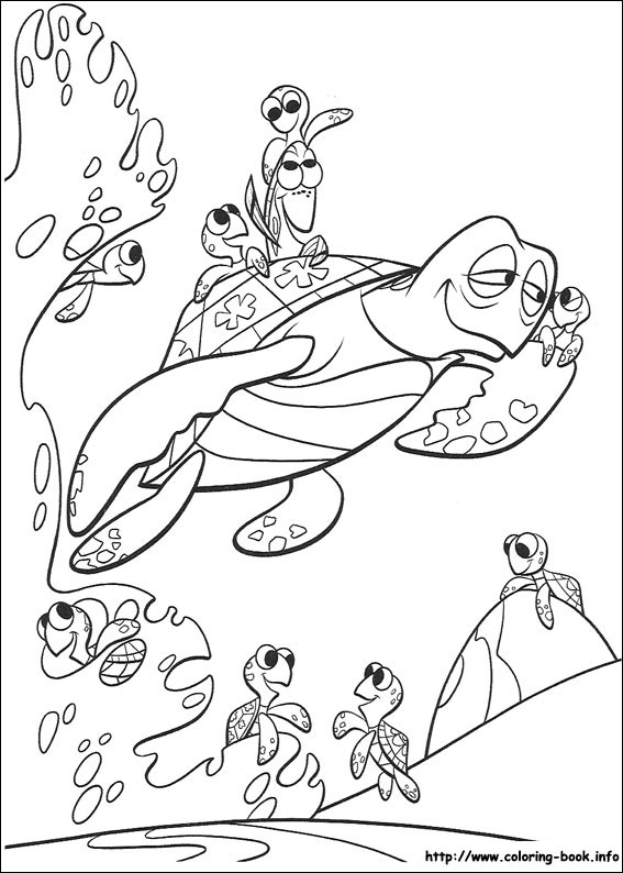 567x794 Finding Nemo Coloring Picture