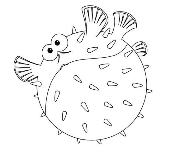 Finding Nemo Characters Coloring Pages, Finding Nemo Easy Drawing 575x497 Finding Nemo Characters Coloring Pages, Finding Nemo Easy Drawing