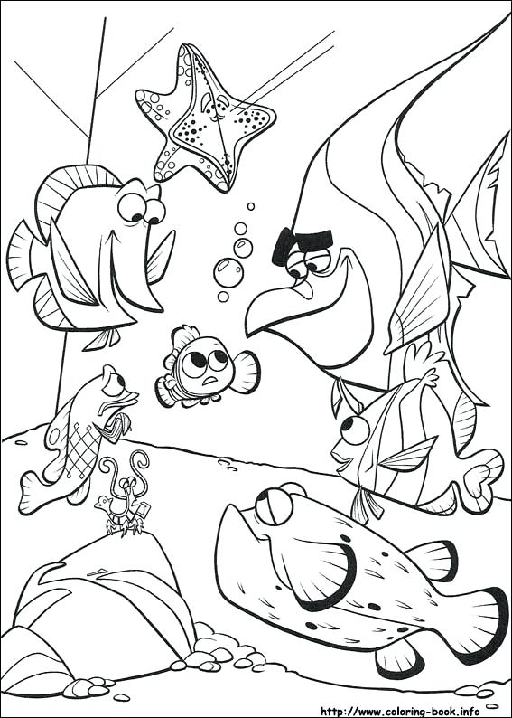 Finding Nemo Coloring Pages Index Coloring Pages Finding Nemo 567x794 Finding Nemo Coloring Pages Index Coloring Pages Finding Nemo