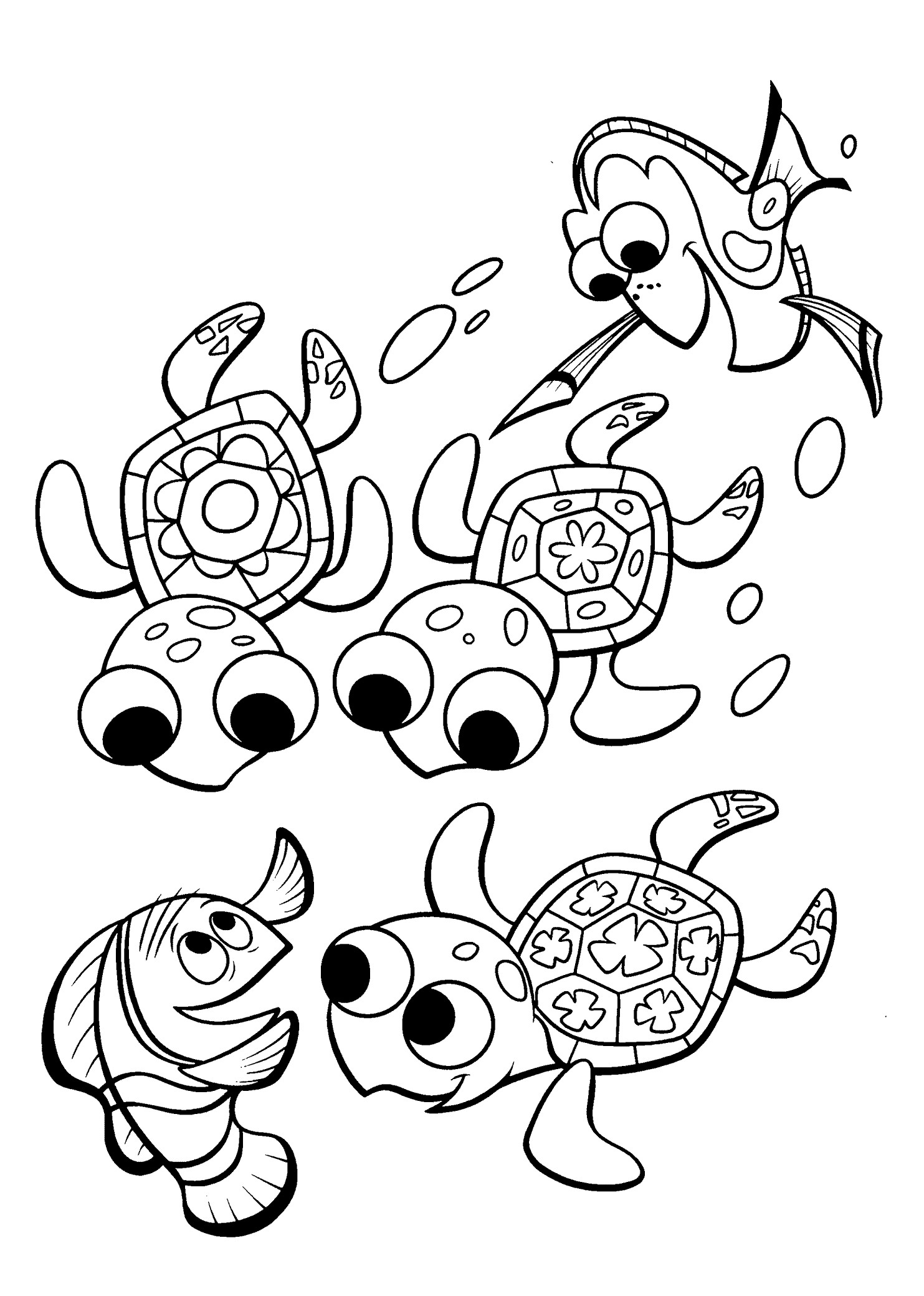 Finding Nemo Coloring Pages Turtles For Kids Printable Free 1483x2079 Finding Nemo Coloring Pages Turtles For Kids Printable Free