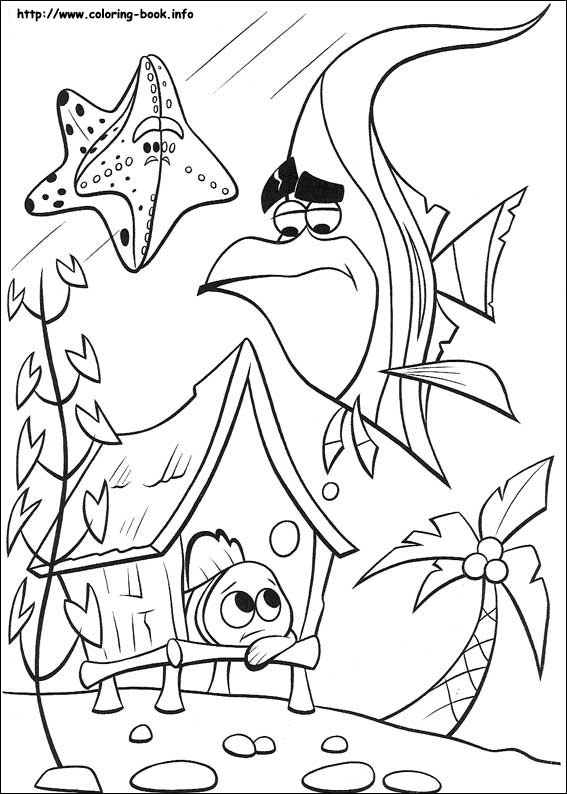 Finding Nemo Coloring Picture 567x794 Finding Nemo Coloring Picture