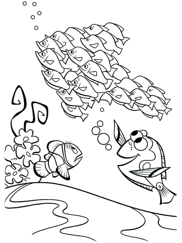 Finding Nemo Color Pages 750x1000 Finding Nemo Color Pages