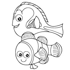 Finding Nemo Coloring Pages Free