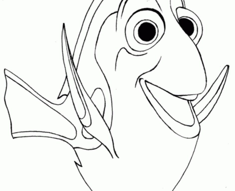 945x768 Finding Nemo Coloring Pages Free Destiny Finding Dory Coloring