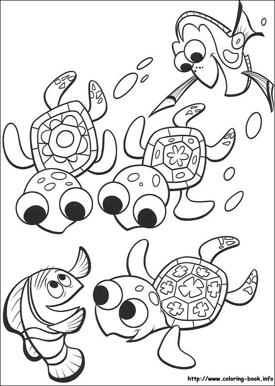 567x794 Finding Nemo Coloring Pages On Coloring