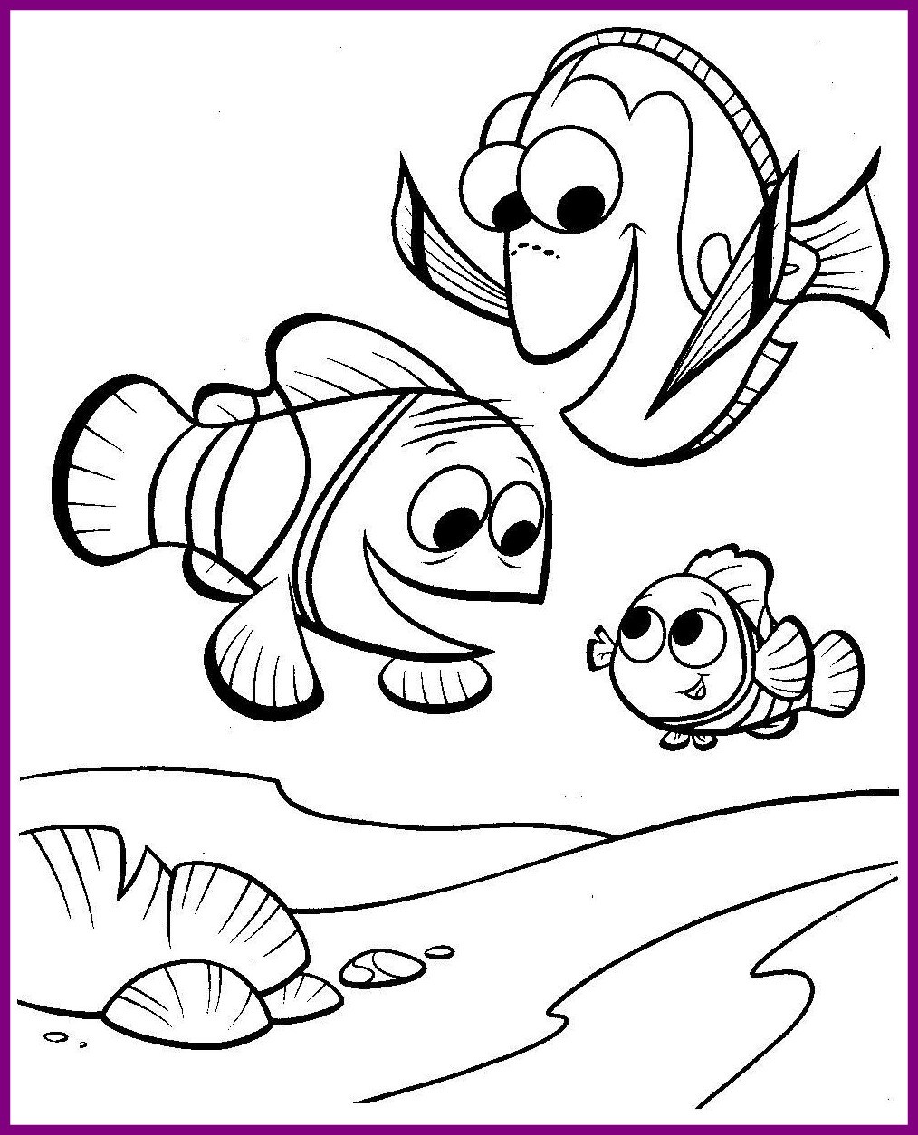 Finding Nemo Coloring Pages Free at GetColorings.com | Free printable ...