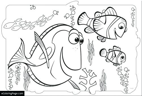 500x336 Finding Nemo Coloring Pages Finding Dory And Coloring Page Finding