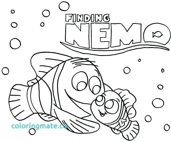 600x500 Finding Nemo Coloring Pages