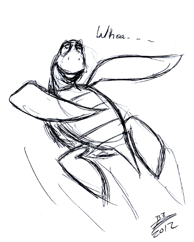 Crush Finding Nemo Drawing 380x473 Crush Finding Nemo Drawing