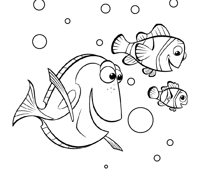 Finding Nemo Dory Coloring Pages at GetColorings.com | Free printable ...