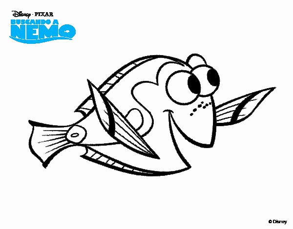 600x470 Dory Coloring Pages To Print From Finding Nemo Printable Finding