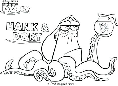 466x338 Finding Nemo Printable Colouring Pages Characters Coloring On Es