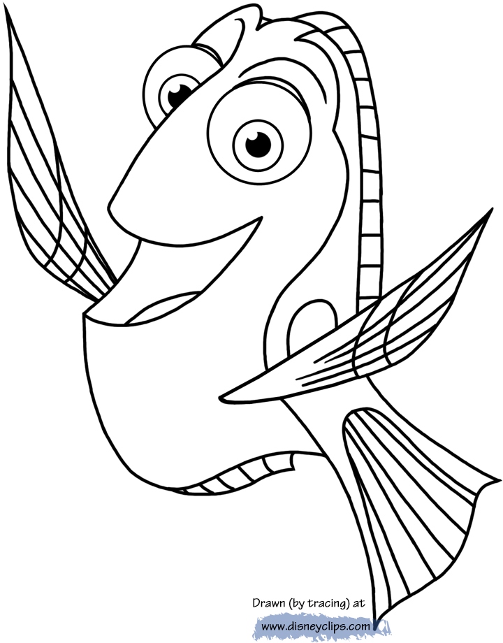 720x920 Dory Coloring Pages Best Of Finding Dory Printable Coloring Pages
