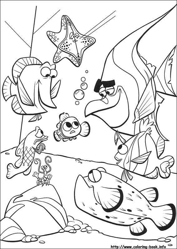 567x794 Findind Nemo Colouring Pages