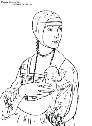 316x430 Fine Art Coloring Pages Click To See Printable Version Of Lady