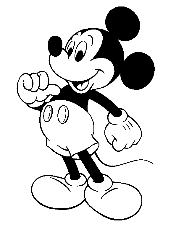 Mickey Mouse Pointing Finger Itself Coloring Pages Mickey Mouse 595x820 Mickey Mouse Pointing Finger Itself Coloring Pages Mickey Mouse