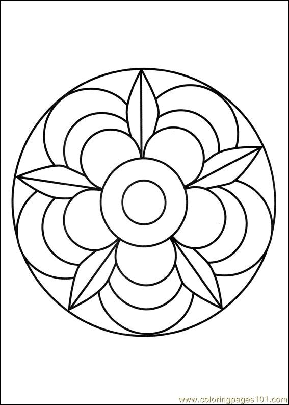 567x794 Mandalas 002 Coloring Page
