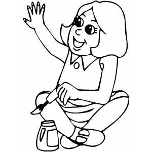 300x300 Painting Fingernail Coloring Sheet