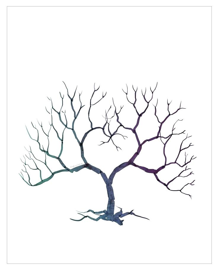 Tree Branches With Printable Pattern 736x914 Tree Branches With Printable Pattern