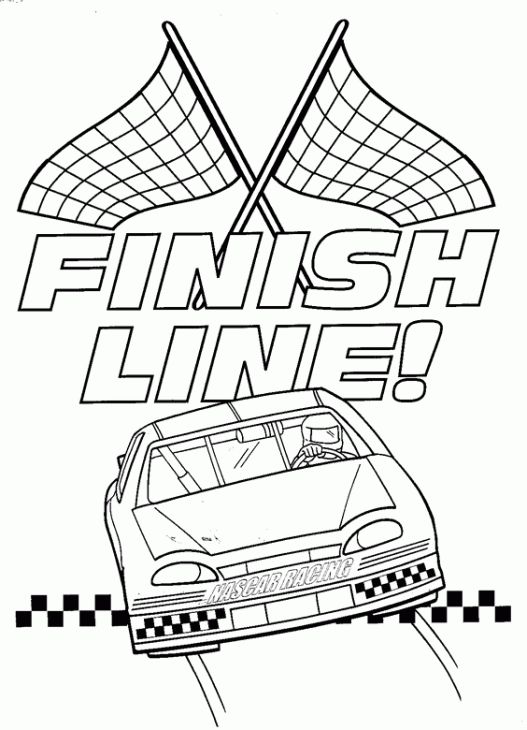 Nascar Car Reaches Finish Line Coloring Page Vbs 2016 527x730 Nascar Car Reaches Finish Line Coloring Page Vbs 2016