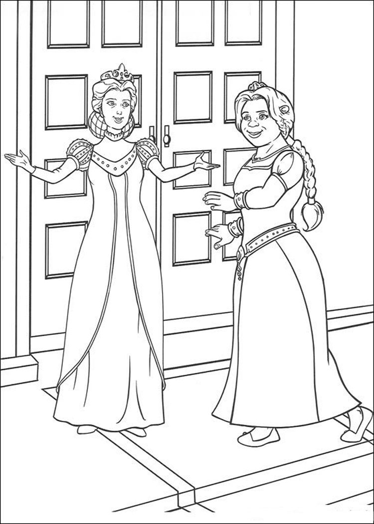 Shrek Coloring Pages 750x1050 Shrek Coloring Pages
