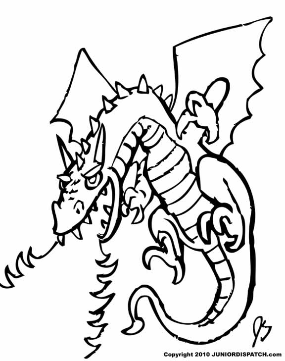 Fire Dragon Coloring Pages 576x729 Fire Dragon Coloring Pages