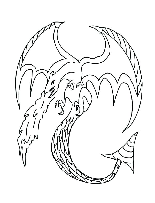 Fire Breathing Dragons Coloring Pages at GetColorings.com | Free ...