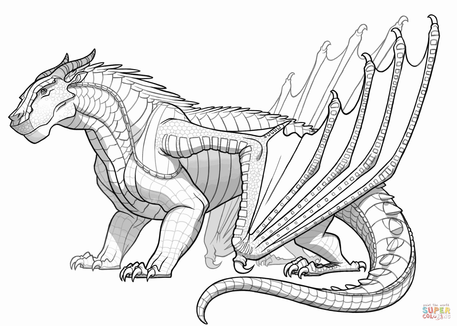 Printable Animal Coloring Pages Inspirational Mudwing Dragon 1570x1122 Printable Animal Coloring Pages Inspirational Mudwing Dragon