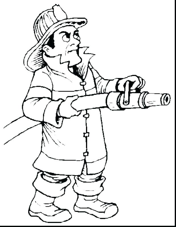 Fire Fighter Coloring Page at GetColorings.com | Free printable ...