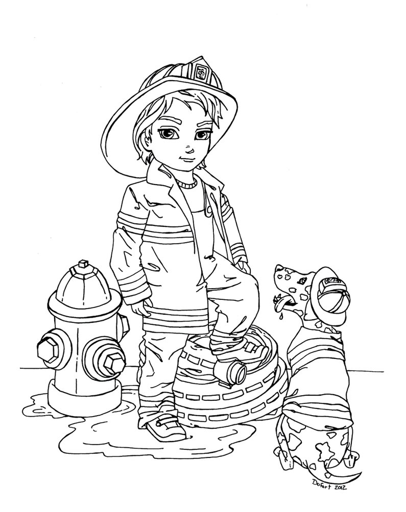 Cool Fire Fighter Coloring Pages 795x1004 Cool Fire Fighter Coloring Pages