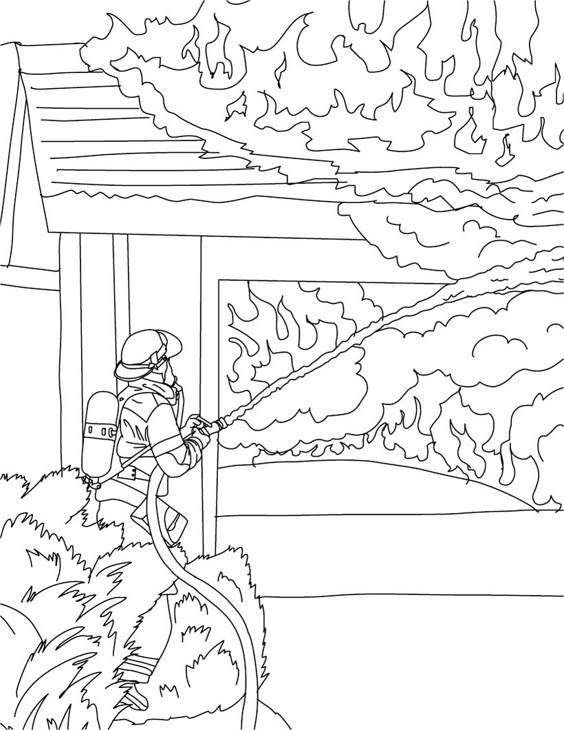 Unconditional Firefighter Coloring Page Free P 820x1060 Unconditional Firefighter Coloring Page Free P