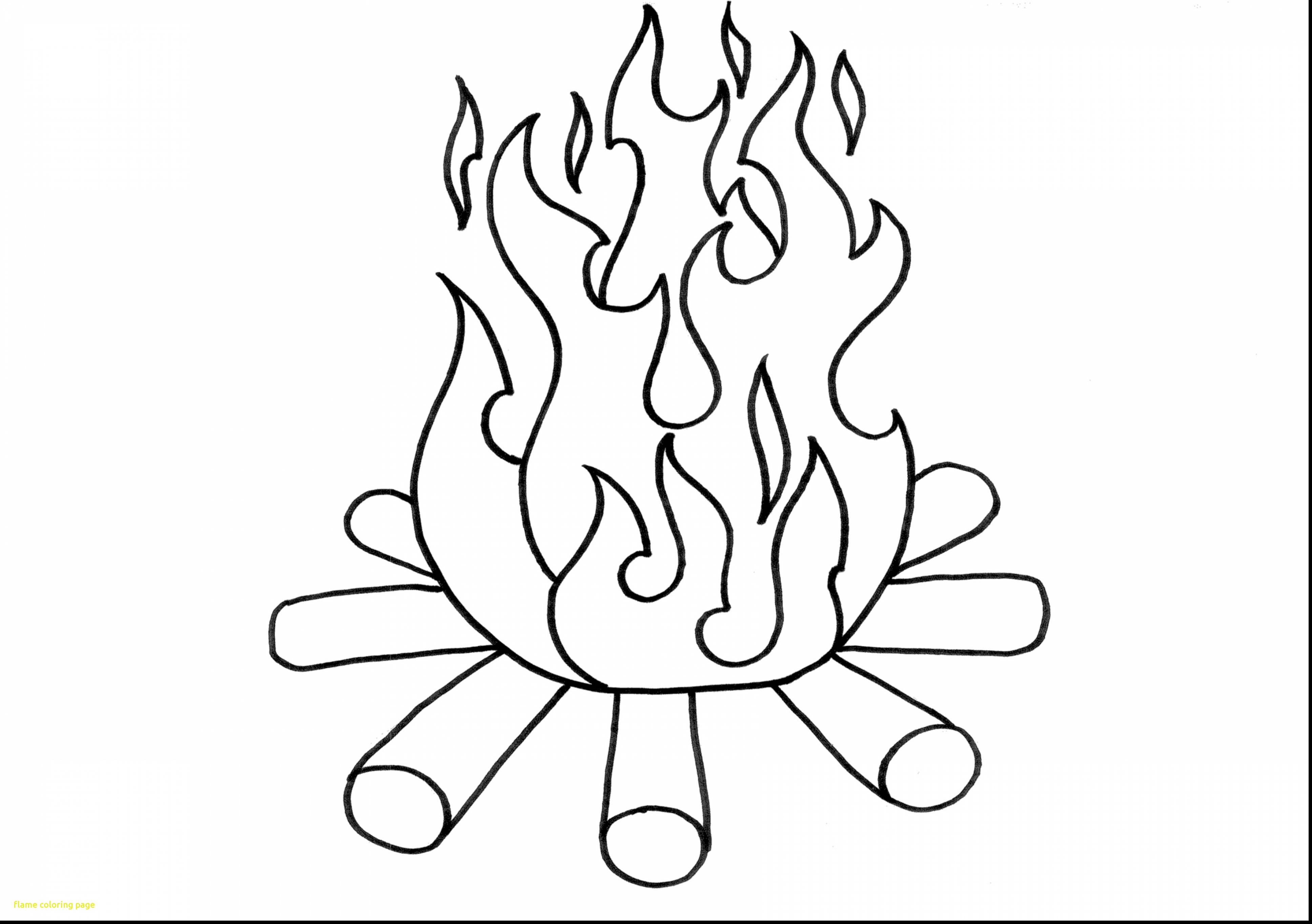 Flame Coloring Page 3872x2728 Flame Coloring Page