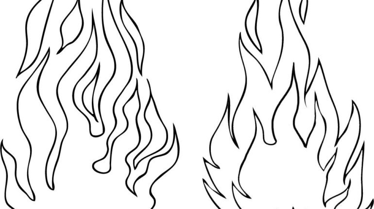 Flames Coloring Pages Best Of 20 Images Flames Coloring Pages 770x430 Flames Coloring Pages Best Of 20 Images Flames Coloring Pages
