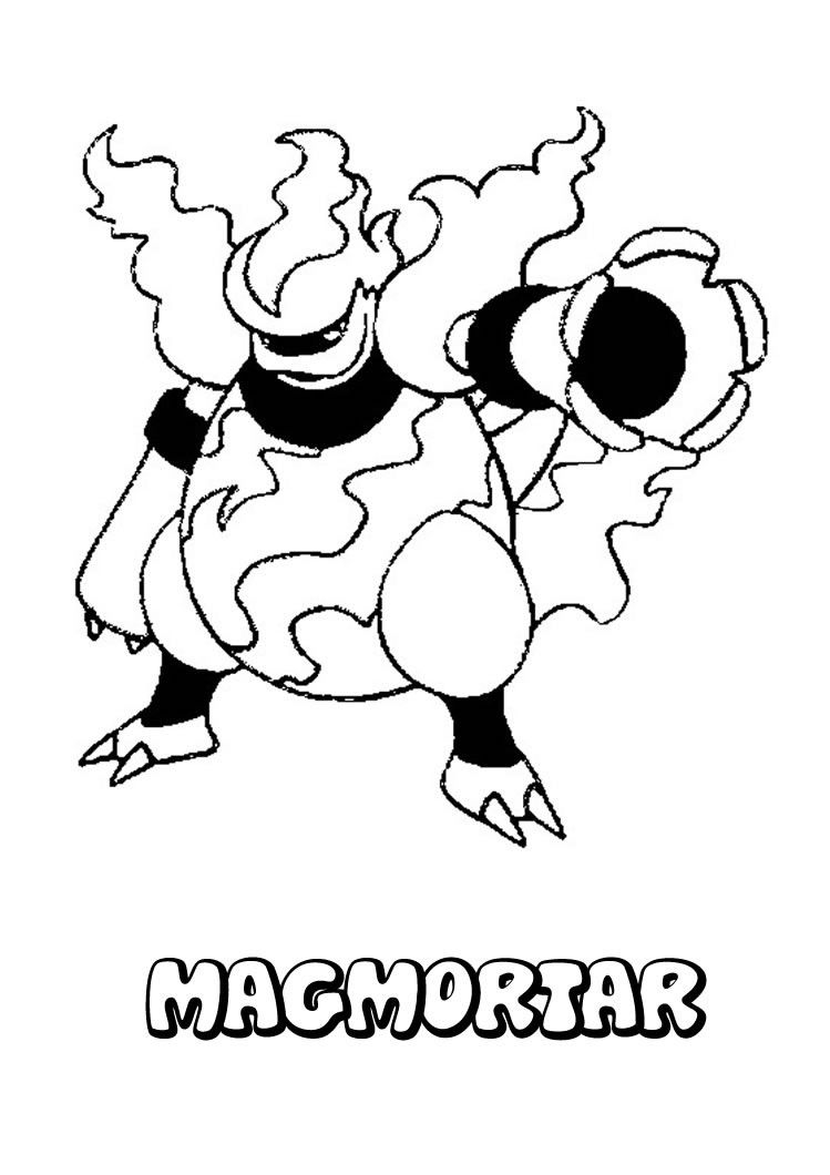 Magmortar Pokemon Coloring Page. More Fire Pokemon Coloring Sheets 749x1060 Magmortar Pokemon Coloring Page. More Fire Pokemon Coloring Sheets