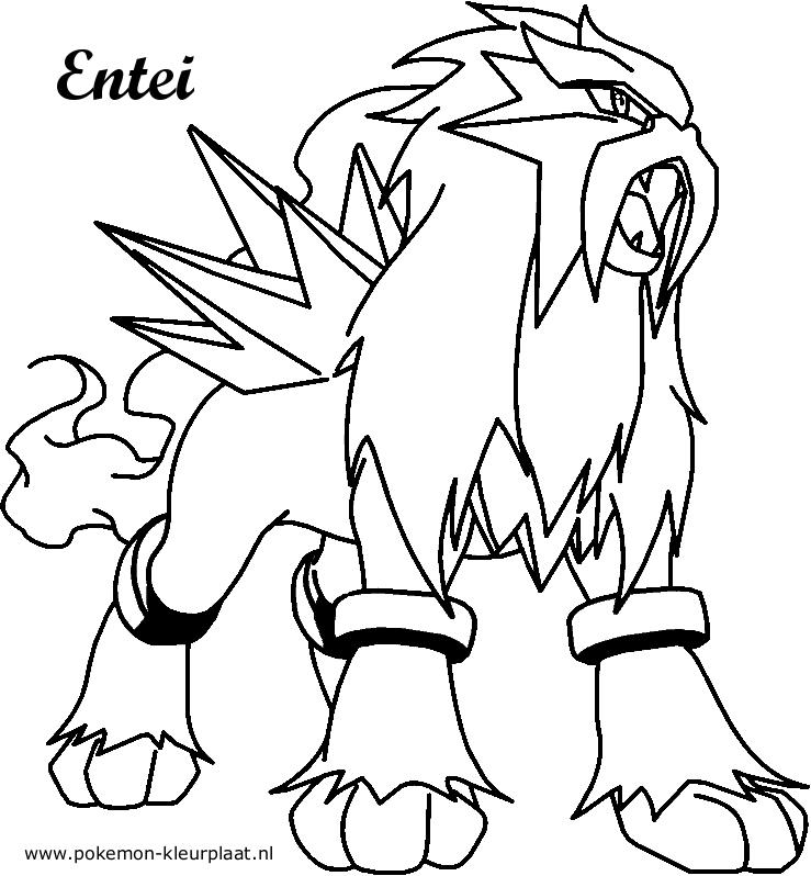 Terrific Pokemon Coloring Pages Entei 739x798 Terrific Pokemon Coloring Pages Entei
