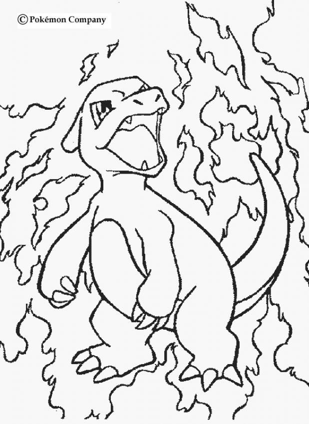 Charmeleon Pokemon Coloring Page. More Fire Pokemon Coloring 619x850 Charmeleon Pokemon Coloring Page. More Fire Pokemon Coloring