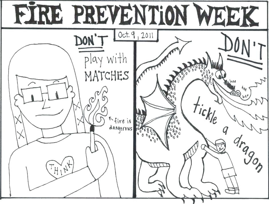 940x713 Free Fire Prevention Coloring Books Also Free Fire Safety Coloring