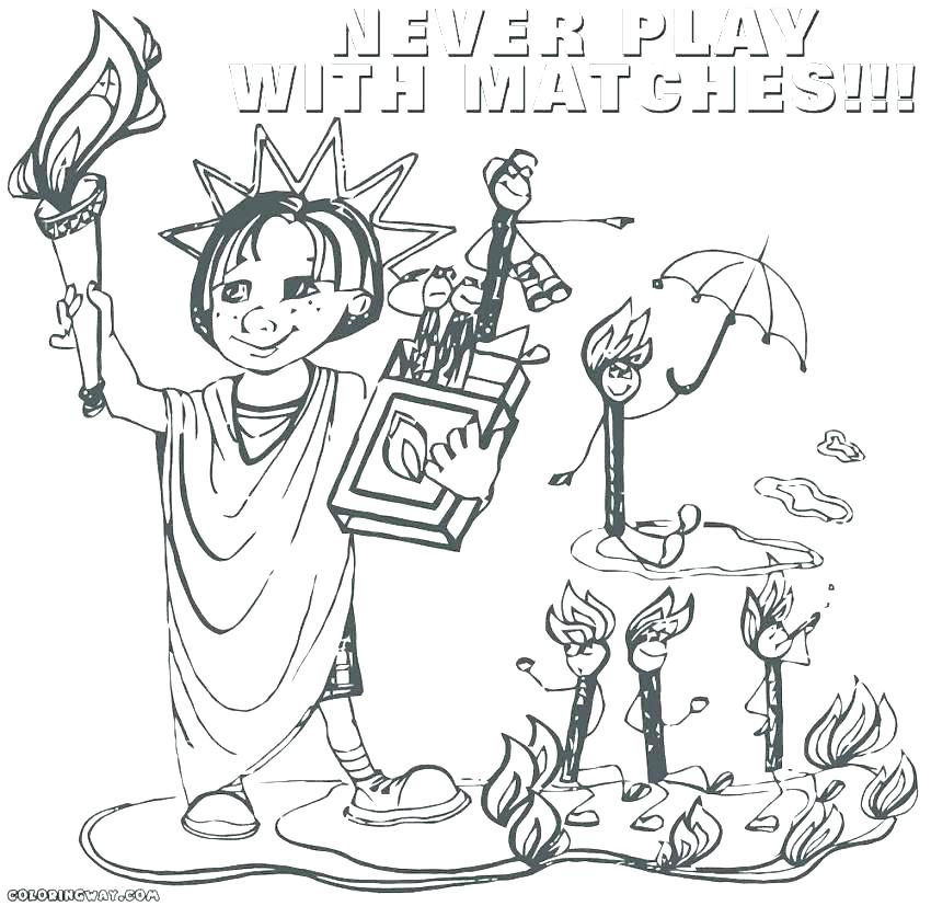 850x827 Safety Coloring Sheets Fire Safety Drawing 2 For Fire Safety