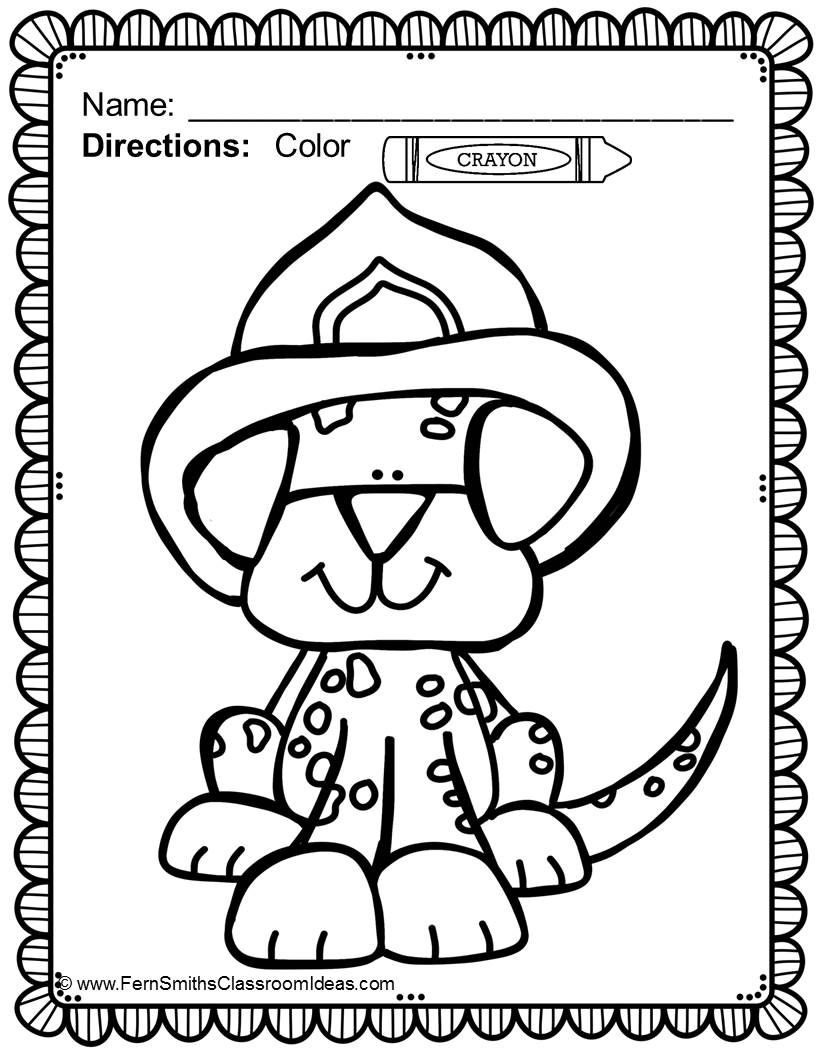 Fire Safety Coloring Pages Dollar Deal 816x1056 Fire Safety Coloring Pages Dollar Deal