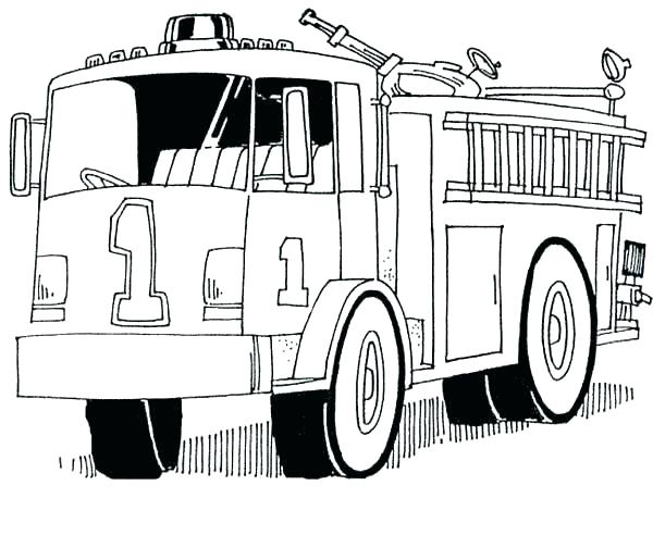 Fire Engine Coloring Page Free Printable Fire Truck Coloring Pages 600x492 Fire Engine Coloring Page Free Printable Fire Truck Coloring Pages